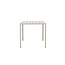 Gartentisch Mirko Beige – Outdoor-Esstisch 140×80 cm Aluminium und Polywood