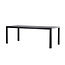 Gartentisch Mirko Schwarz – Outdoor-Esstisch 205×90 cm Aluminium und Polywood