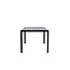 Gartentisch Mirko Schwarz – Outdoor-Esstisch 205×90 cm Aluminium und Polywood