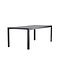 Gartentisch Mirko Schwarz – Outdoor-Esstisch 205×90 cm Aluminium und Polywood