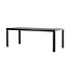 Gartentisch Mirko Schwarz – Outdoor-Esstisch 205×90 cm Aluminium und Polywood