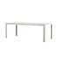 Gartentisch Mirko Beige – Outdoor-Esstisch 205×90 cm Aluminium und Polywood