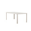 Gartentisch Mirko Beige – Outdoor-Esstisch 205×90 cm Aluminium und Polywood