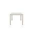 Gartentisch Mirko Beige – Outdoor-Esstisch 205×90 cm Aluminium und Polywood