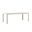 Gartentisch Mirko Beige – Outdoor-Esstisch 205×90 cm Aluminium und Polywood