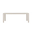 Gartentisch Mirko Beige – Outdoor-Esstisch 205×90 cm Aluminium und Polywood