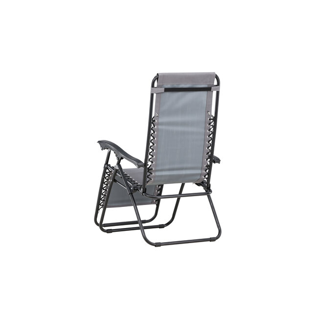 Gartenliege Vulcano Grau – Camping-Gartenliege Ø60 cm Stahl und Oxford-Stoff