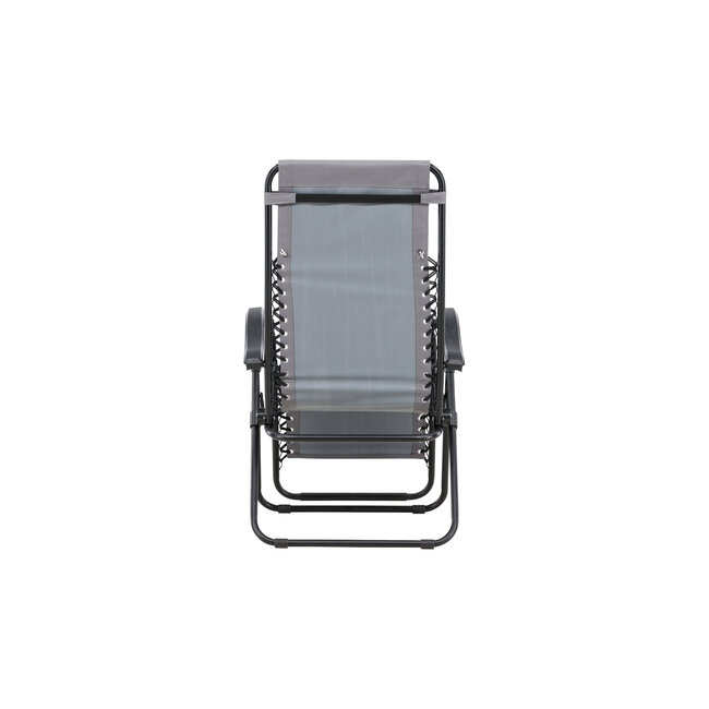 Gartenliege Vulcano Grau – Camping-Gartenliege Ø60 cm Stahl und Oxford-Stoff