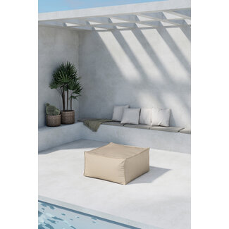 Venture Home Bodenkissen Rambo Beige – Outdoor-Sitzkissen 85×85×40 cm Olefin wetterfest