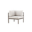 Gartensofa Copacabana Beige – Eckmodul 74×74×65 cm Aluminium & Olefin-Polster