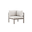 Gartensofa Copacabana Beige – Eckmodul 74×74×65 cm Aluminium & Olefin-Polster