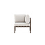 Gartensofa Copacabana Beige – Eckmodul 74×74×65 cm Aluminium & Olefin-Polster