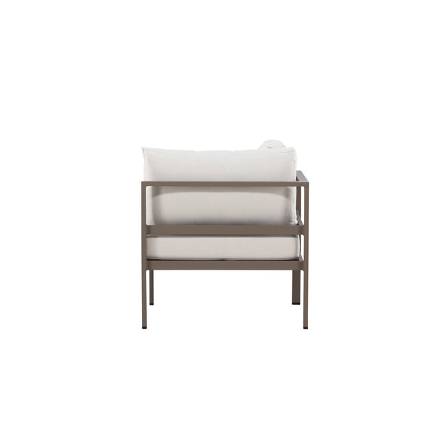 Gartensofa Copacabana Beige – Eckmodul 74×74×65 cm Aluminium & Olefin-Polster