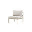 Gartensofa Copacabana Beige – Outdoor-Einzelsofa 70×74×65 cm Aluminium und Daunen/Schaumstoff