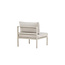 Gartensofa Copacabana Beige – Outdoor-Einzelsofa 70×74×65 cm Aluminium und Daunen/Schaumstoff