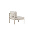 Gartensofa Copacabana Beige – Outdoor-Einzelsofa 70×74×65 cm Aluminium und Daunen/Schaumstoff