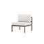 Gartensofa Copacabana Beige – Loungesessel 70×74×65 cm Aluminium & Daunen/Schaumstoff
