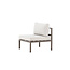 Gartensofa Copacabana Beige – Loungesessel 70×74×65 cm Aluminium & Daunen/Schaumstoff