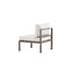 Gartensofa Copacabana Beige – Loungesessel 70×74×65 cm Aluminium & Daunen/Schaumstoff