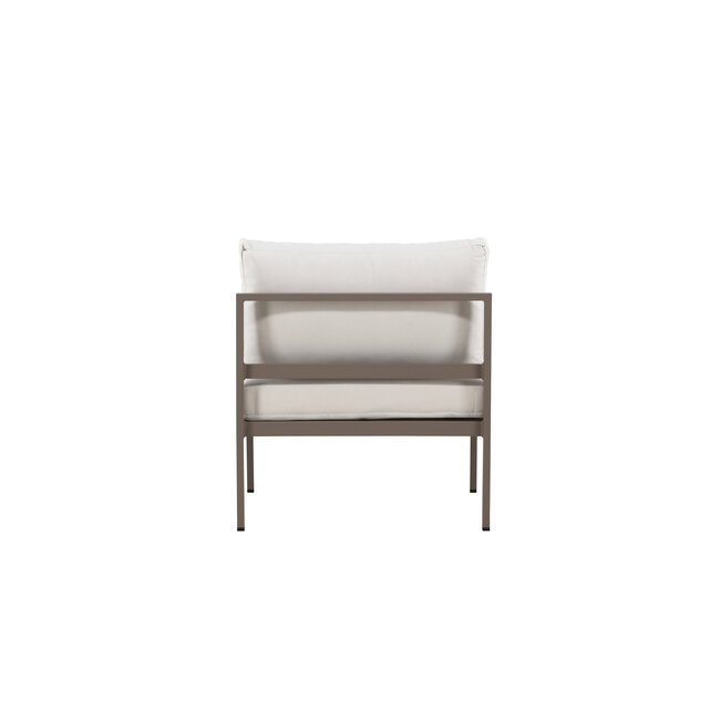 Gartensofa Copacabana Beige – Loungesessel 70×74×65 cm Aluminium & Daunen/Schaumstoff