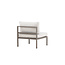 Gartensofa Copacabana Beige – Loungesessel 70×74×65 cm Aluminium & Daunen/Schaumstoff