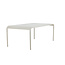 Gartentisch Borneo Beige – Esstisch 100×200×75 cm Aluminium Outdoor