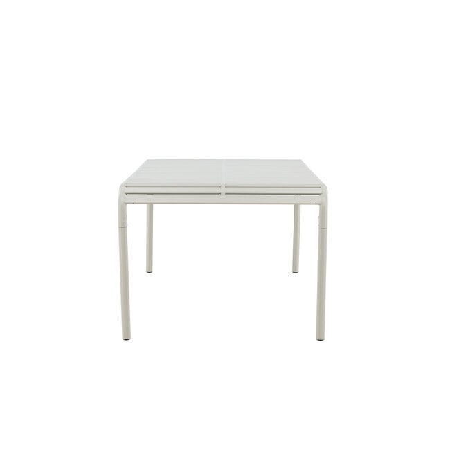 Gartentisch Borneo Beige – Esstisch 100×200×75 cm Aluminium Outdoor