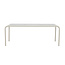 Gartentisch Borneo Beige – Esstisch 100×200×75 cm Aluminium Outdoor