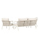 Lounge-Set Sicily Beige – Outdoor-Lounge 160×79,5×73 cm Aluminium wetterfest