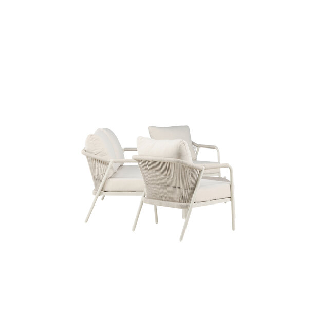 Lounge-Set Sicily Beige – Outdoor-Lounge 160×79,5×73 cm Aluminium wetterfest