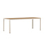 Gartentisch Etna Beige – Esstisch 90×210×74 cm Aluminium & Aintwood Holzoptik