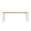 Gartentisch Etna Beige – Esstisch 90×210×74 cm Aluminium & Aintwood Holzoptik