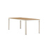 Gartentisch Etna Beige – Esstisch 90×210×74 cm Aluminium & Aintwood Holzoptik
