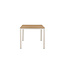 Gartentisch Etna Beige – Esstisch 90×210×74 cm Aluminium & Aintwood Holzoptik