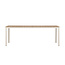Gartentisch Etna Beige – Esstisch 90×210×74 cm Aluminium & Aintwood Holzoptik