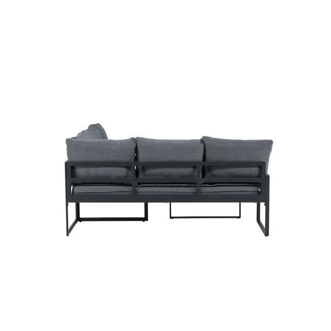 Lounge-Set Zingaro Grau – Outdoor-Lounge H66 cm Stahl, Polyester und Glas