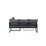 Lounge-Set Zingaro Grau – Outdoor-Lounge H66 cm Stahl, Polyester und Glas
