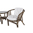 Gartenmöbel-Set Wera Offwhite – Essgruppe Rattan und Glas für Garten und Terrasse