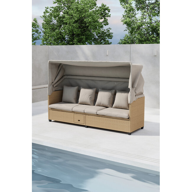 Nopy Sonnenliege – Luxuriöser Komfort mit integriertem Sonnenschutz