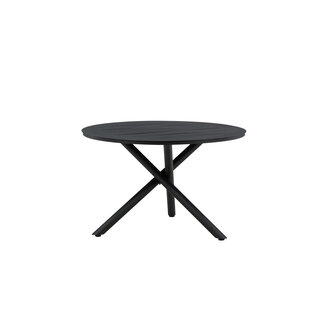 Venture Home Gartentisch Alma (Durchmesser 120 cm) - Stilvolle Eleganz komplett aus Aluminium