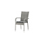 Gartenstuhl Anna Grau – Hochlehner 60×64×95 cm Polyrattan & Polyester