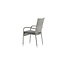 Gartenstuhl Anna Grau – Hochlehner 60×64×95 cm Polyrattan & Polyester