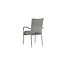 Gartenstuhl Anna Grau – Hochlehner 60×64×95 cm Polyrattan & Polyester