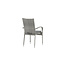 Gartenstuhl Anna Grau – Hochlehner 60×64×95 cm Polyrattan & Polyester