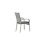 Gartenstuhl Anna Grau – Hochlehner 60×64×95 cm Polyrattan & Polyester