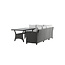 Outdoor Ecklounge-Set Brentwood – Moderner Geflecht-Look & maximaler Komfort in Schwarz
