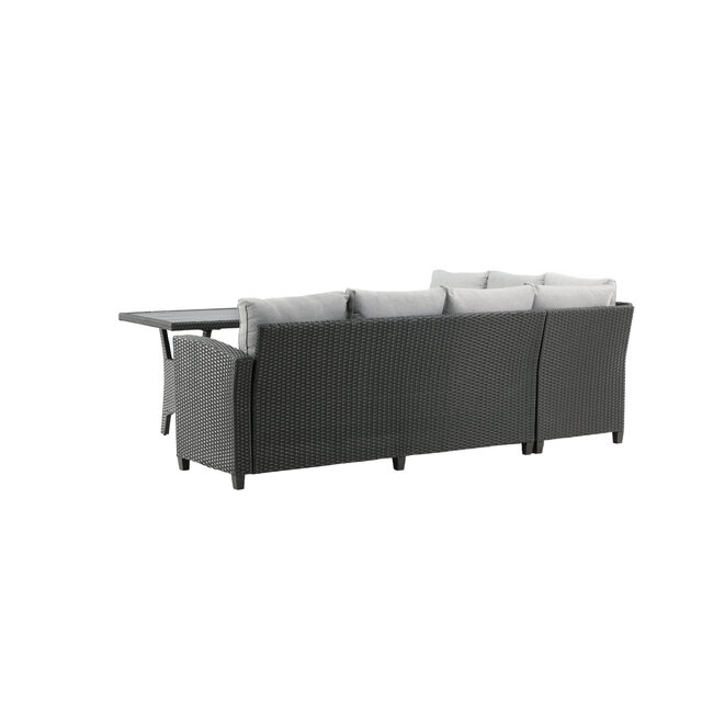 Lounge-Set Bentwood Schwarz – Moderne Outdoor-Lounge