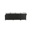 Lounge-Set Bentwood Schwarz – Moderne Outdoor-Lounge