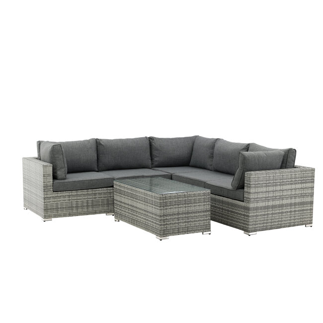 Lounge-Set Amazon Grey, Beige – Moderne Outdoor-Lounge