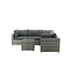 Outdoor Ecklounge-Set Amazon – Moderne Modul-Sitzgruppe in Grau mit Couchtisch